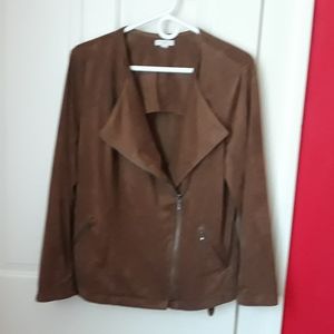 JJill Moto Style Suede Cloth Sz 12 -washable